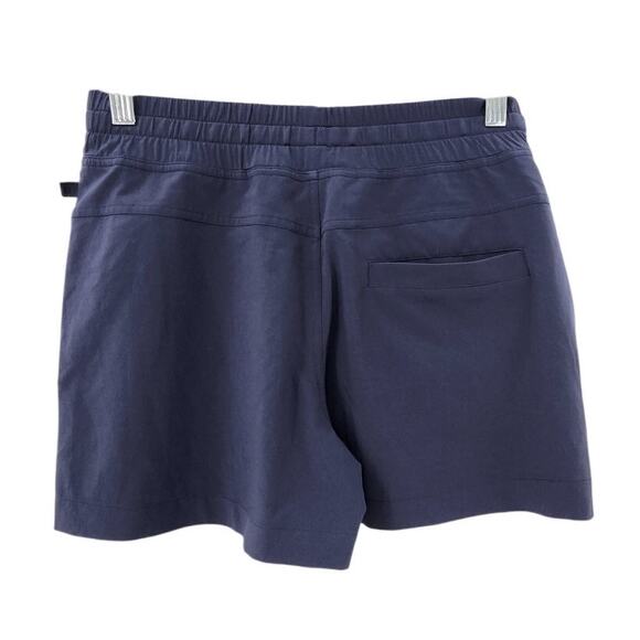 Lululemon Noir Short Cadet Blue Mesh‎ Pocket Shorts Dark Blue Purple Size 4 - Picture 7 of 12